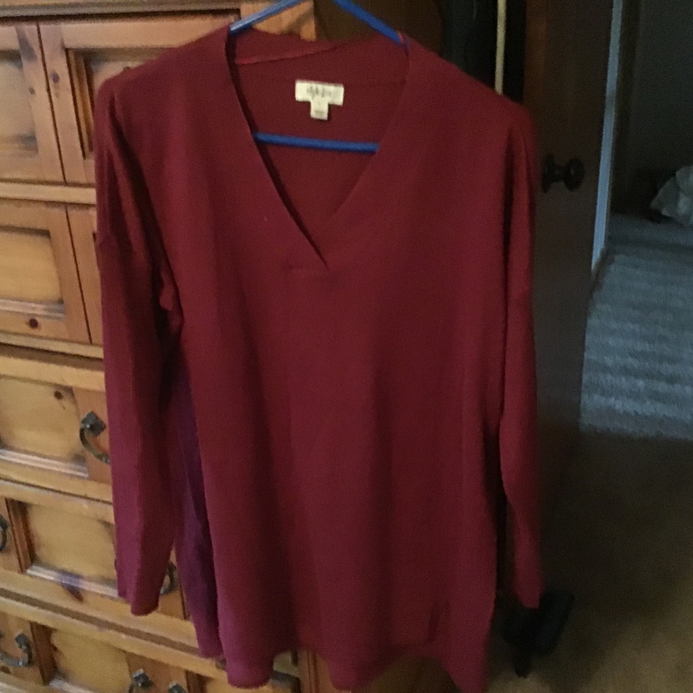 V neck sweater